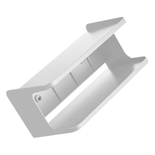 DONFAMDS Doppeltes Wandregal Weiß Selbstklebend für Schlafzimmer und Bad Platzsparender Organizer mit Zwei Ablagen für Kleine Räume Minimalistisches Design Vielseitige Wandaufbewahrung von DONFAMDS
