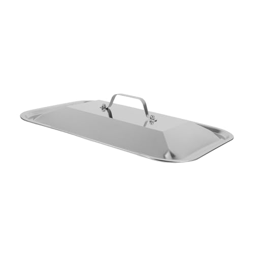 DONFAMDS Edelstahl Backform Deckel Mit Ergonomischem Griff Rechteckige Abdeckung Für Grillen Backen Und Outdoor-events Spülmaschinenfest Und Ölresistent Für Fischgerichte DONFAMDS Edelstahl Backform Deckel Mit Ergonomischem Griff Rechteckige Abdeckung Für Grillen Backen Und Outdoor-events Spülmaschinenfest Und Ölresistent Für Fischgerichte von DONFAMDS