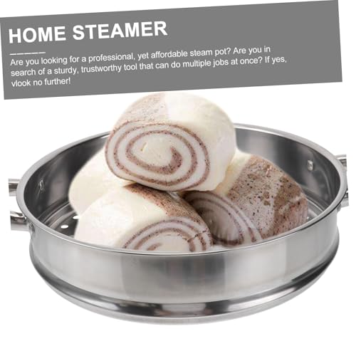 DONFAMDS Edelstahl Dampfgarer Lagig Multifunktionaler Suppentopf für Induktionskochfeld Langlebig Platzsparend Praktisch für Zuhause und Vielseitiges Kochen von DONFAMDS