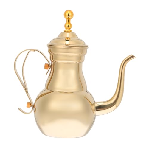 DONFAMDS Edelstahl Kaffeekanne mit Integriertem Filter Ergonomischer Griff Langem Ausguss Hitzebeständig und Rutschfest Dekorative Arabische Kaffeemühle für Restaurant und Zuhause DONFAMDS Edelstahl Kaffeekanne mit Integriertem Filter Ergonomischer Griff Langem Ausguss Hitzebeständig und Rutschfest Dekorative Arabische Kaffeemühle für Restaurant und Zuhause von DONFAMDS