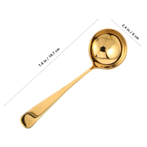 DONFAMDS Edelstahl Suppenkelle mit Langem Griff Hitzebeständig Robust und Kratzfest Nahtloses Design für Einfache Reinigung Servierlöffel für Suppe und für Restaurant und Haushalt DONFAMDS Edelstahl Suppenkelle mit Langem Griff Hitzebeständig Robust und Kratzfest Nahtloses Design für Einfache Reinigung Servierlöffel für Suppe und für Restaurant und Haushalt von DONFAMDS