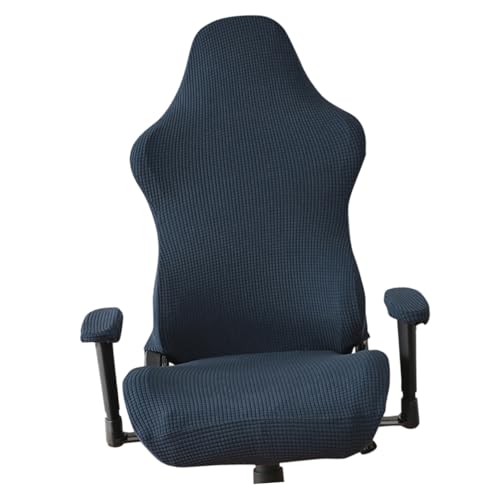 DONFAMDS Elastischer Stuhlbezug Für Büro Gaming-stühle Rutschfester Sitzbezug Mit Armlehnenabdeckung Waschbar Bequem Und Strapazierfähig Für Home Office Und Gaming-Einsatz von DONFAMDS
