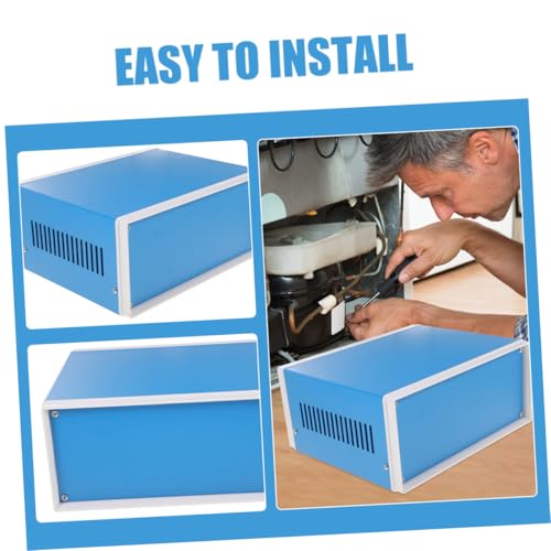 DONFAMDS Elektronikgehäuse Aluminium Projektbox Wetterfest Robust Vielseitig Einfache Installation Langlebiges Elektrisches Anschlussgehäuse für DIY Elektronikprojekte von DONFAMDS