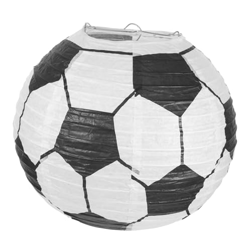 DONFAMDS Fußball Papierlaterne Hängelaterne aus Sicherem Papier Kreative Fußball Dekoration für Geburtstagsfeiern Tischdekoration für Sportpartys Leuchtende Farben und Formen DONFAMDS Fußball Papierlaterne Hängelaterne aus Sicherem Papier Kreative Fußball Dekoration für Geburtstagsfeiern Tischdekoration für Sportpartys Leuchtende Farben und Formen von DONFAMDS