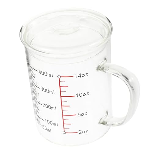 DONFAMDS Glas messbecher mit und Deckel Hochwertiges Hitzebeständiges Glas Vielseitiger Trinkbecher für Milch Wasser Kaffee Leicht Spülmaschinenfest für Haushalt und DONFAMDS Glas messbecher mit und Deckel Hochwertiges Hitzebeständiges Glas Vielseitiger Trinkbecher für Milch Wasser Kaffee Leicht Spülmaschinenfest für Haushalt und von DONFAMDS