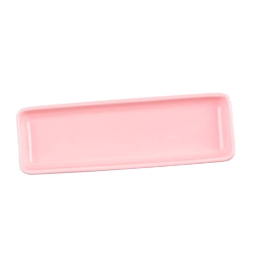 DONFAMDS Keramischer Sushi Teller Langes Snack Tablett für Sushi Snacks Geschirr für Zuhause Hotel Restaurant Dekorative Servierplatte für Buffets von DONFAMDS