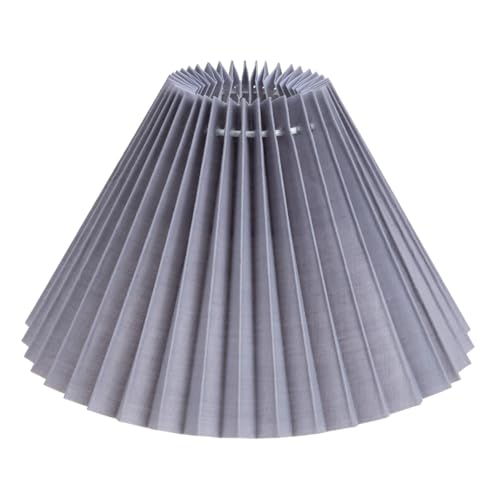DONFAMDS Kleiner Plissee Lampenschirm aus Stoff Runde Tischlampen Abdeckung in Milchgrau Einfache Installation Langlebig und Stilvoll für Schlafzimmer und Wohnzimmer DONFAMDS Kleiner Plissee Lampenschirm aus Stoff Runde Tischlampen Abdeckung in Milchgrau Einfache Installation Langlebig und Stilvoll für Schlafzimmer und Wohnzimmer von DONFAMDS