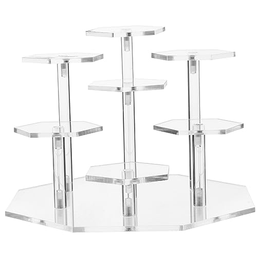 DONFAMDS Mehrschichtiger Displayständer für Sammlerstücke Transparentes Regal für Actionfiguren und Spielzeugaufbewahrung zu Installieren Design von DONFAMDS