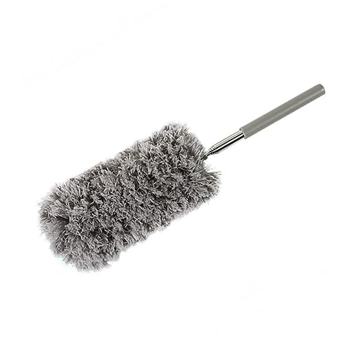 DONFAMDS Mikrofaser Staubwedel mit Ausziehbarem für Deckenventilatoren Jalousien Möbel und Fensterläden und Kratzfrei Graue Farbe von DONFAMDS