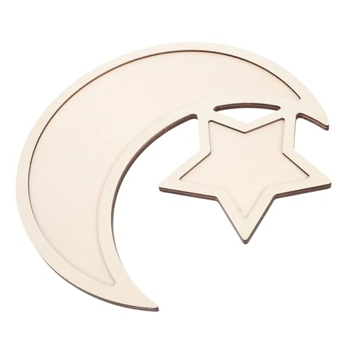 DONFAMDS Mondstern Tablett Mondtablett aus Holz Ramadan Tablett Dessert -Display -Tablett Eid Servierplatte Mond- und Sterntablett aus Holz Abendessen mit Tablett Holzfächer Pappel Beige DONFAMDS Mondstern Tablett Mondtablett aus Holz Ramadan Tablett Dessert -Display -Tablett Eid Servierplatte Mond- und Sterntablett aus Holz Abendessen mit Tablett Holzfächer Pappel Beige von DONFAMDS