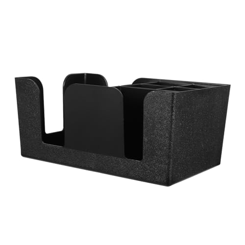 DONFAMDS Multi Use Aufbewahrungsbox für Bar Theke Organizer mit Fächern für Servietten Trinkhalme Becherdeckel Rührstäbchen für Milchtee von DONFAMDS