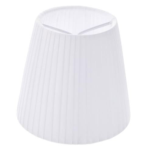 DONFAMDS Plissee Lampenschirm Weiß für Tischlampe Stoff Lampenschirm mit Einfacher Montage Langlebige Dekorative Abdeckung für Schreibtisch und Nachttischleuchten DONFAMDS Plissee Lampenschirm Weiß für Tischlampe Stoff Lampenschirm mit Einfacher Montage Langlebige Dekorative Abdeckung für Schreibtisch und Nachttischleuchten von DONFAMDS