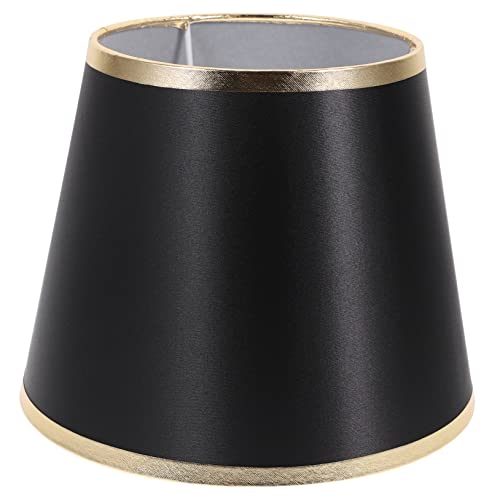 DONFAMDS Runde Stoff Lampe Lampenschirm für Tisch und Stehlampe Schwarz Gold Leichte Installation Augenschutz Dekorative Abdeckung für Wohnzimmer und Schlafzimmer DONFAMDS Runde Stoff Lampe Lampenschirm für Tisch und Stehlampe Schwarz Gold Leichte Installation Augenschutz Dekorative Abdeckung für Wohnzimmer und Schlafzimmer von DONFAMDS