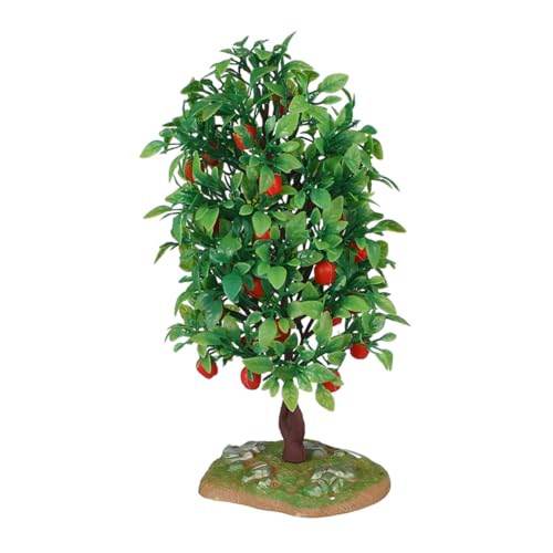 DONFAMDS Simuliertes Apfelbaummodell künstlicher Baum Mini-Obstbäume Modellbäume künstliche Früchte zur Dekoration Mini-Bäume zum Basteln Künstliche Apfelbäume Simulationsbaum Plastik von DONFAMDS