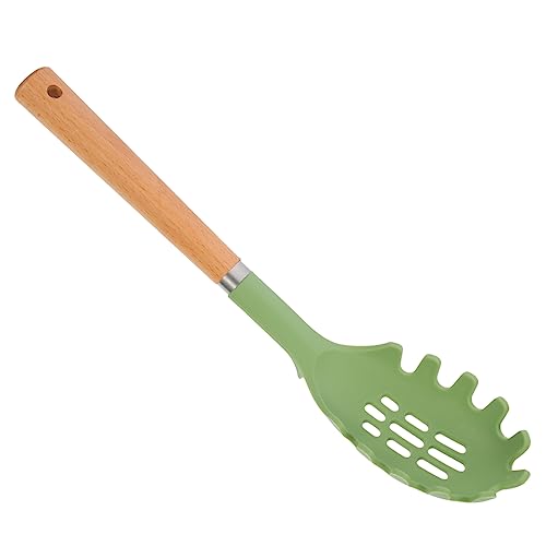 DONFAMDS Spaghettilöffel mit Holzgriff und Silikon Multifunktionaler Nudellöffel für Sicheres Servieren von Pasta Langlebig für Jede DONFAMDS Spaghettilöffel mit Holzgriff und Silikon Multifunktionaler Nudellöffel für Sicheres Servieren von Pasta Langlebig für Jede von DONFAMDS