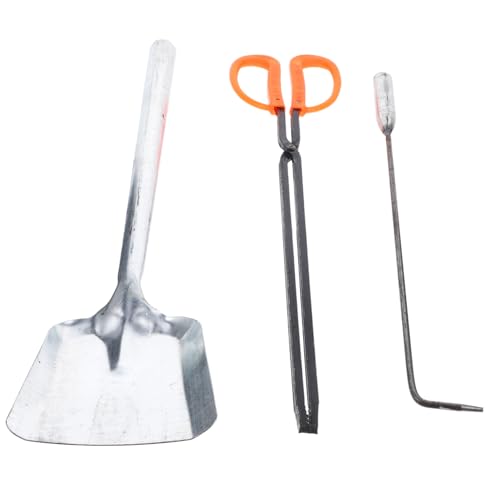 DONFAMDS Teiliges Kaminbesteck aus Robustem mit Feuerhaken Mittlerer Ascheschaufel und Gebogenem Feuerzange Kompakt Langlebig und Leicht zu Reinigen für Zuhause und Garten DONFAMDS Teiliges Kaminbesteck aus Robustem mit Feuerhaken Mittlerer Ascheschaufel und Gebogenem Feuerzange Kompakt Langlebig und Leicht zu Reinigen für Zuhause und Garten von DONFAMDS