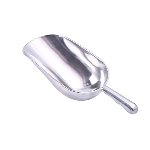 DONFAMDS Verdickte Aluminiumlegierung Eiswürfelschaufel Robuste Metallschaufel für Eiswürfel Reis Snacks Geeignet für Buffet Party Restaurant und Haushalt von DONFAMDS