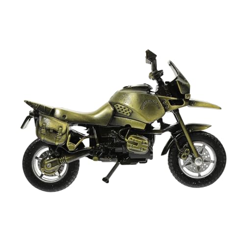 DONFAMDS Vintage Metall Motorradmodell Dekorative Skulptur aus Legierung für Motorradliebhaber Retro Design Langlebig für Schreibtisch oder Regal Geschenkidee für Freunde von DONFAMDS
