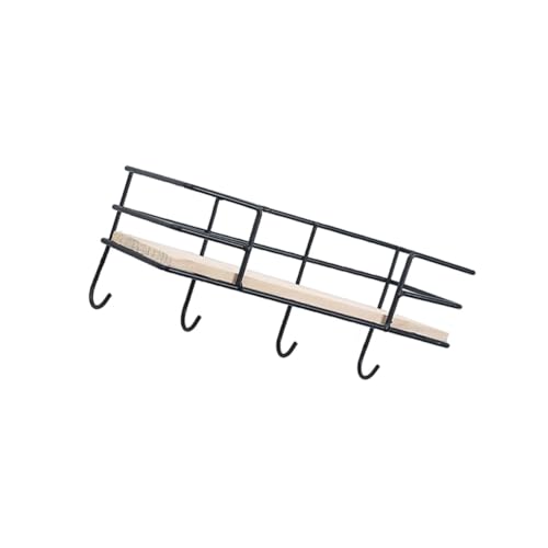DONFAMDS Wandhängendes Aufbewahrungsregal mit Robusten Metallhaken Dekorativer Schwarzer Wandhalter zur Organisation von Schlüsseln Gartenwerkzeugen und Kleinen Gegenständen Einfache DONFAMDS Wandhängendes Aufbewahrungsregal mit Robusten Metallhaken Dekorativer Schwarzer Wandhalter zur Organisation von Schlüsseln Gartenwerkzeugen und Kleinen Gegenständen Einfache von DONFAMDS
