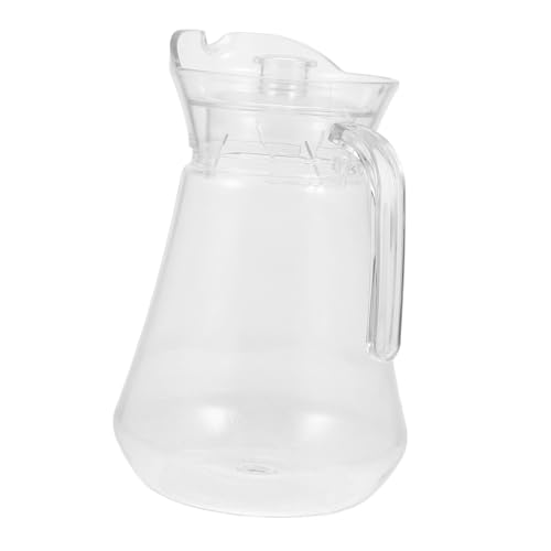 DONFAMDS Wasserkrug mit Ausguss Lebensmittelecht Hitze und Kältebeständig Transparenter Getränkebehälter für Saft Eistee Bier für Haushalt Partys und von DONFAMDS