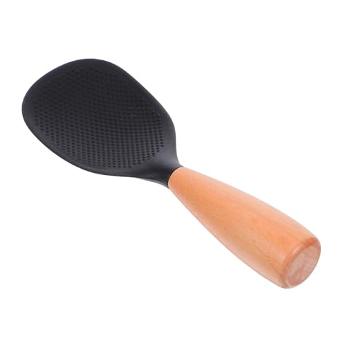 DONFAMDS Wiederverwendbarer Silikon Reislöffel mit Holzgriff Hitzebeständig Antihaft Selbststehend Reiskocher Ergonomisches Design für Müheloses Servieren DONFAMDS Wiederverwendbarer Silikon Reislöffel mit Holzgriff Hitzebeständig Antihaft Selbststehend Reiskocher Ergonomisches Design für Müheloses Servieren von DONFAMDS