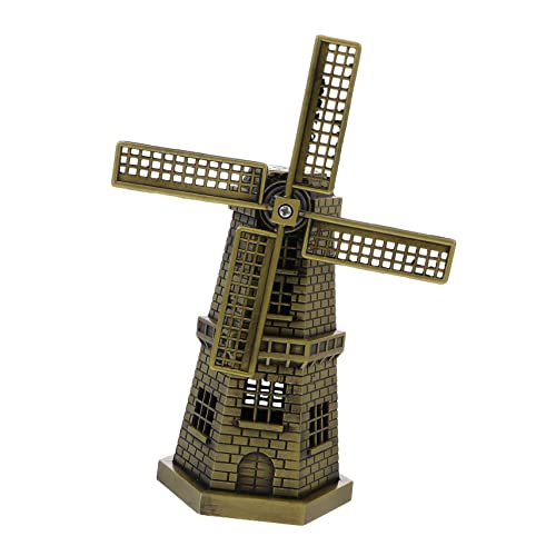 DONFAMDS Windmühlen Modell aus Zinklegierung Drehbare Tischdekoration Handwerkskunst Wetterbeständig Windmühlen Kunsthandwerk für Wohn und Gartendekor DONFAMDS Windmühlen Modell aus Zinklegierung Drehbare Tischdekoration Handwerkskunst Wetterbeständig Windmühlen Kunsthandwerk für Wohn und Gartendekor von DONFAMDS