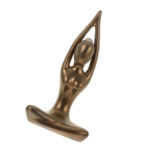 DONFAMDS Yoga-Statue Aus Harz Für Mädchen Figur Dekoration Tischornament Einrichtungs Für Weihnachten Geburtstag Hochzeit von DONFAMDS
