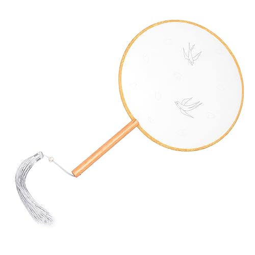 DONFAMDS handgefertigtes Fan-Kit Stickerei schnell Lüfter handgemachte Handmade Handgemachte Geschenkideen Materialien zur Fanherstellung Bambus von DONFAMDS