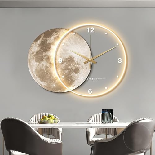 DONGGANSHI Mond-LED-Wandlampe, Art-Deco-Beleuchtung, Moderne Wohndekoration, minimalistische Uhrskulpturen, traditionelle chinesische Malerei, orientalische Dekorationen DONGGANSHI Mond-LED-Wandlampe, Art-Deco-Beleuchtung, Moderne Wohndekoration, minimalistische Uhrskulpturen, traditionelle chinesische Malerei, orientalische Dekorationen von DONGGANSHI