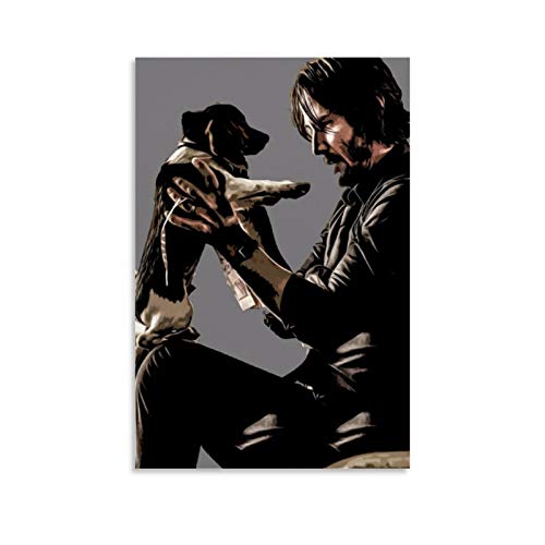 John Wick Leinwand-Kunst-Poster und Wandkunstdruck, modernes Familienschlafzimmerdekor, 30 x 45 cm von Homry