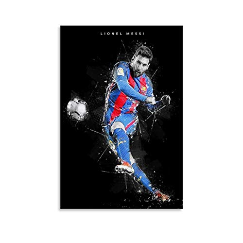 Lionel Messi Leinwand-Kunst-Poster und Wandkunstdruck, modernes Familien-Schlafzimmer-Deko-Poster, 20 x 30 cm von DONGH