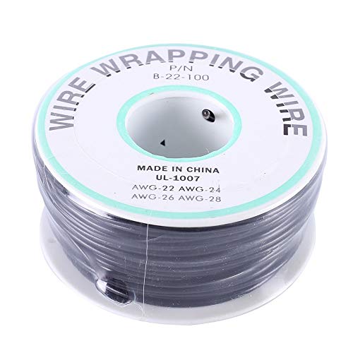 30M Wire Wrapping Draht, 22 AWG P/N B-22-100 Einzeladern Drahtwickeldraht, Verzinnte Kupfer Solid PCB Drähte Kabel von DONGKER