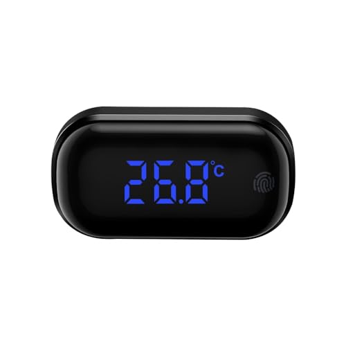 Aquarium Thermometer, Hohe Präzision Digitale Aquarien Thermometer mit Touchscreen und LCD Display für Aquarium Süßwasser und Meerwasser von DONGKER