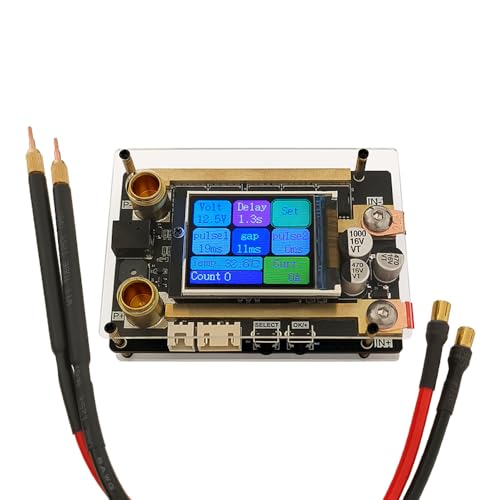 Battery Spot Welder, ZK-XW1 Batterie-Punktschweißgerät mit LCD-Display, 12V 1500A Punktschweißgerät-Steuerplatine, Batterieschweißgerät PCB-Platine, Tragbare Punktschweißmaschine von DONGKER