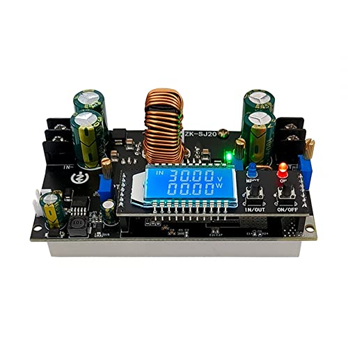 Buck Boost Converter, ZK-SJ20 DC-DC 300W 20A MPPT Boost Buck Spannungswandler CVCC LCD Display Step UP Down Stromversorgungsmodul Solarladegerät von DONGKER