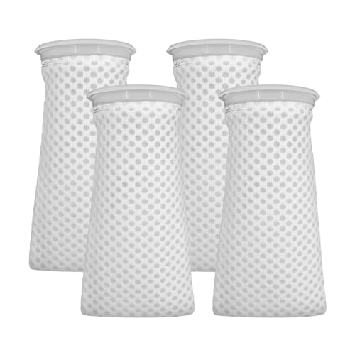 DONGKER Aquarien Filtersocken, 2/4 Stück Anti-Überlauf Wabenfiltersocken, 3D Wabendesign Filterbeutel für Salzwasseraquarien Verwendung in Süßwasser Salzwasseraquarien Teiche Sumpfbecken Überläufe von DONGKER