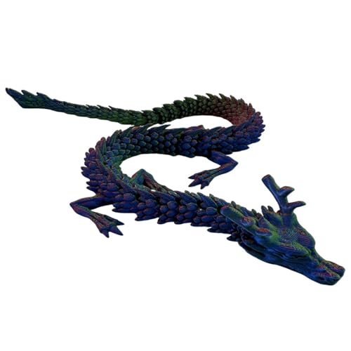 DONGKER Aquarium Deko Ornament, 17,7 Zoll 3D Mini Fish Tank Drachen Dekoration, Harz Reptilien Lebensraum Drache Dekorativ Einzigartige Landschaft für Home Office Aquarium von DONGKER