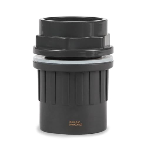 Aquarium Wasserrohrverbinderverbindung, 1 Stuck PVC Gerader Rohrverbinder, 20mm-50mm Optional, Wasser Rohr Konverter Schlauch Adapter für Aquarium-Tank-Einlass-Auslassrohre von DONGKER