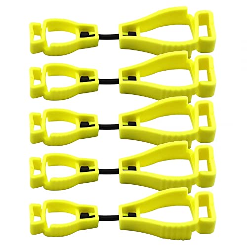 DONGKER Handschuh Clips, 5 STK Handschuhhalter für Feuerwehr, Polizei Handschuhclip Arbeitssicherheit Clip für Arbeitshandschuhe, Baumarkt, Garten von DONGKER