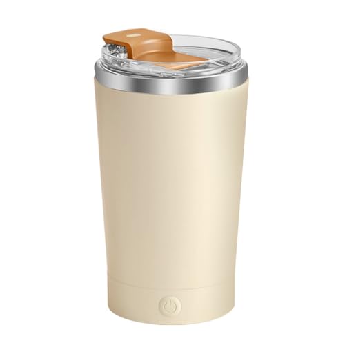 DONGKER Kaffeetasse mit Rührfunktion, 380 ml 7000 U/min Selbstrührender Becher, Elektrischer Magnetische Rührtasse mit Deckel für Kaffee, Tee, heiße Schokolade, Milch und Kakao von DONGKER
