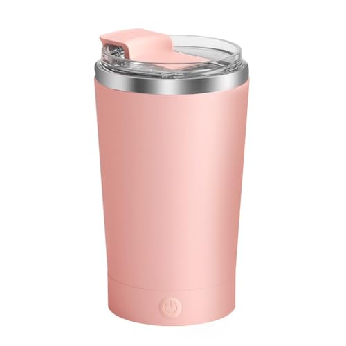 DONGKER Kaffeetasse mit Rührfunktion, 380 ml 7000 U/min Selbstrührender Becher, Elektrischer Magnetische Rührtasse mit Deckel für Kaffee, Tee, heiße Schokolade, Milch und Kakao von DONGKER