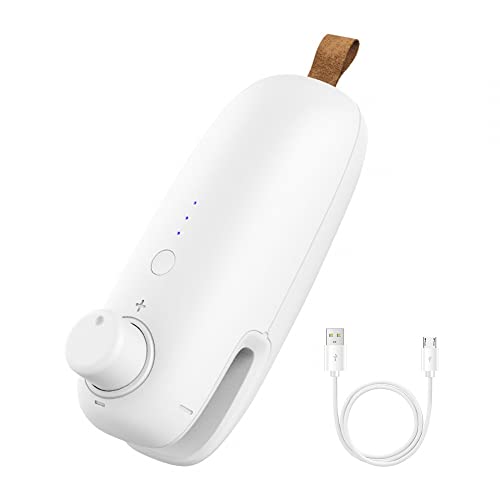 DONGKER Mini Folienschweißgerät, 2 in 1 USB Bag Sealer, 3 Temperaturverstellung Modus, Tragbar Hand Versiegelungsmaschine für Plastikbeutel zur Aufbewahrung von Chipsbeuteln DONGKER Mini Folienschweißgerät, 2 in 1 USB Bag Sealer, 3 Temperaturverstellung Modus, Tragbar Hand Versiegelungsmaschine für Plastikbeutel zur Aufbewahrung von Chipsbeuteln von DONGKER