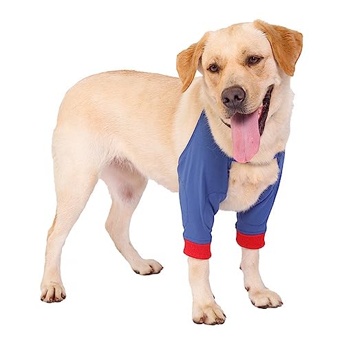 DONGKER Ellenbogenbandage Protector, Ellbogenschoner für Hunde, Recovery Sleeve Hund Knie Brace Wunden für Kleine Mittleren Großen Hund von DONGKER