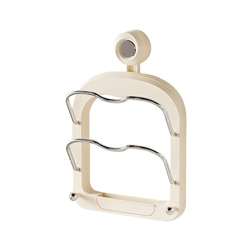 DONGKER Topfdeckelhalter, 1 Stuck Wandmontage Deckelhalter, Ohne Bohren oder Schrauben, Vertikaler Deckelständer für Töpfe und Geschirr von DONGKER