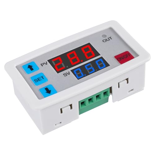 DONGKER Verzögerungs Modul DC 5V-30V 20A Zeitschaltuhr Relais mit Digital LED Anzeige Verzögerungsrelai 0,1s-999h Delay Relay Timer Modul von DONGKER