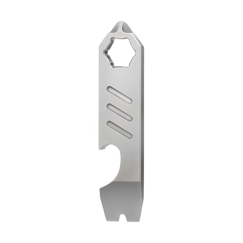 Edc Pry Bar, Titan Multitool mit Flaschenöffner, Schraubenschlüssel und Schraubendreher-Clip für Männer Outdoor Camping Zubehör Edc Pry Bar, Titan Multitool mit Flaschenöffner, Schraubenschlüssel und Schraubendreher-Clip für Männer Outdoor Camping Zubehör von DONGKER
