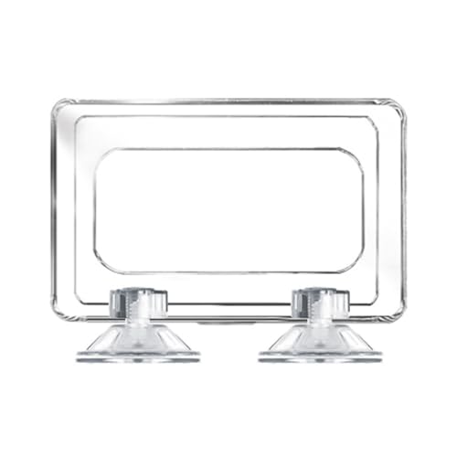 Fischfutterring, 1 Stuck Transparent Acryl Aquarium Futterspender, Quadratisch Food Feeder Feeding Ring mit Saugnapf für Aquarien Fischfutterring, 1 Stuck Transparent Acryl Aquarium Futterspender, Quadratisch Food Feeder Feeding Ring mit Saugnapf für Aquarien von DONGKER