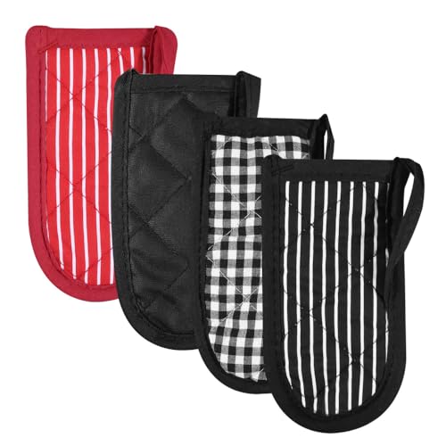 Griffabdeckung für Pfannen, 4 Stück Hitzebeständige Isolierte Topfgriffabdeckung, rutschfeste Griffhalter für Kochutensilien in der Küche zu Hause, 3 x 5,9 Zoll Griffabdeckung für Pfannen, 4 Stück Hitzebeständige Isolierte Topfgriffabdeckung, rutschfeste Griffhalter für Kochutensilien in der Küche zu Hause, 3 x 5,9 Zoll von DONGKER