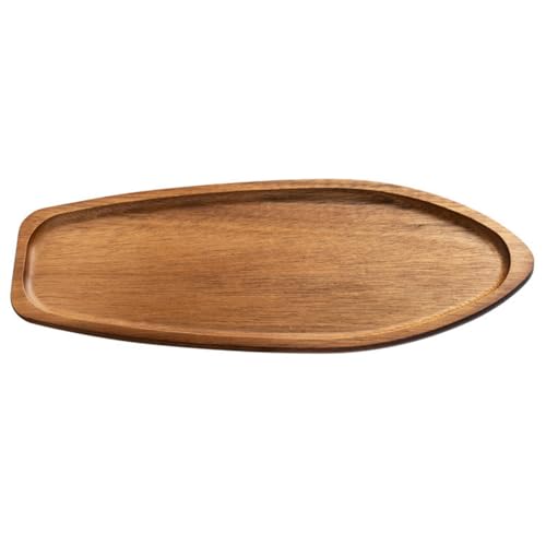 Holz Serviertablett, Mini Wasserdicht Servierplatte, Frühstückstablett zum Aufbewahren von Parfümflaschen, Kerzen, Vasen, Schmuck, Snacks, Früchten, Süßigkeiten, Kuchen von DONGKER