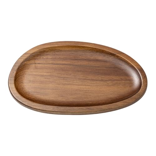Holz Serviertablett, Mini Wasserdicht Servierplatte, Frühstückstablett zum Aufbewahren von Parfümflaschen, Kerzen, Vasen, Schmuck, Snacks, Früchten, Süßigkeiten, Kuchen von DONGKER